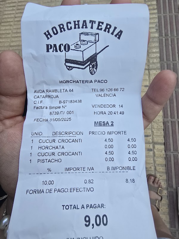 Imagen de Horchatería Paco