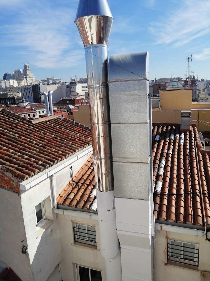 Imagen de Tubos Chimenea y Salida Humos Madrid Mjs Técnicas Verticales