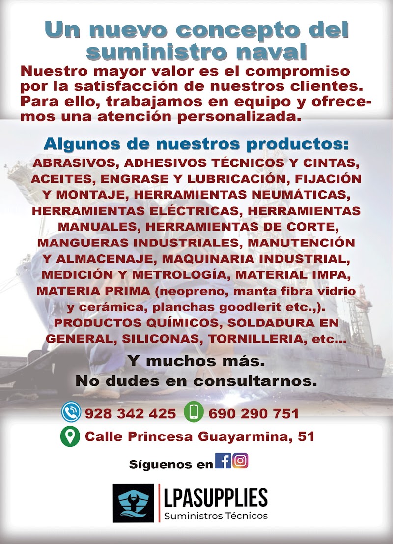 Imagen de negocio en Suministros industriales en Las Palmas de Gran Canaria