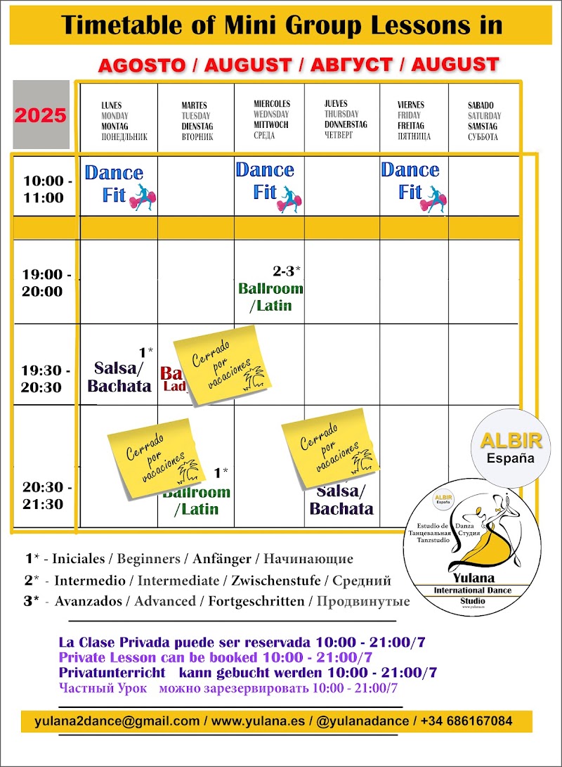 Imagen de Yulana International Dance Studio ( (estudio de Danza)