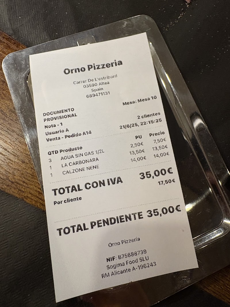 Imagen de Orno Pizzería