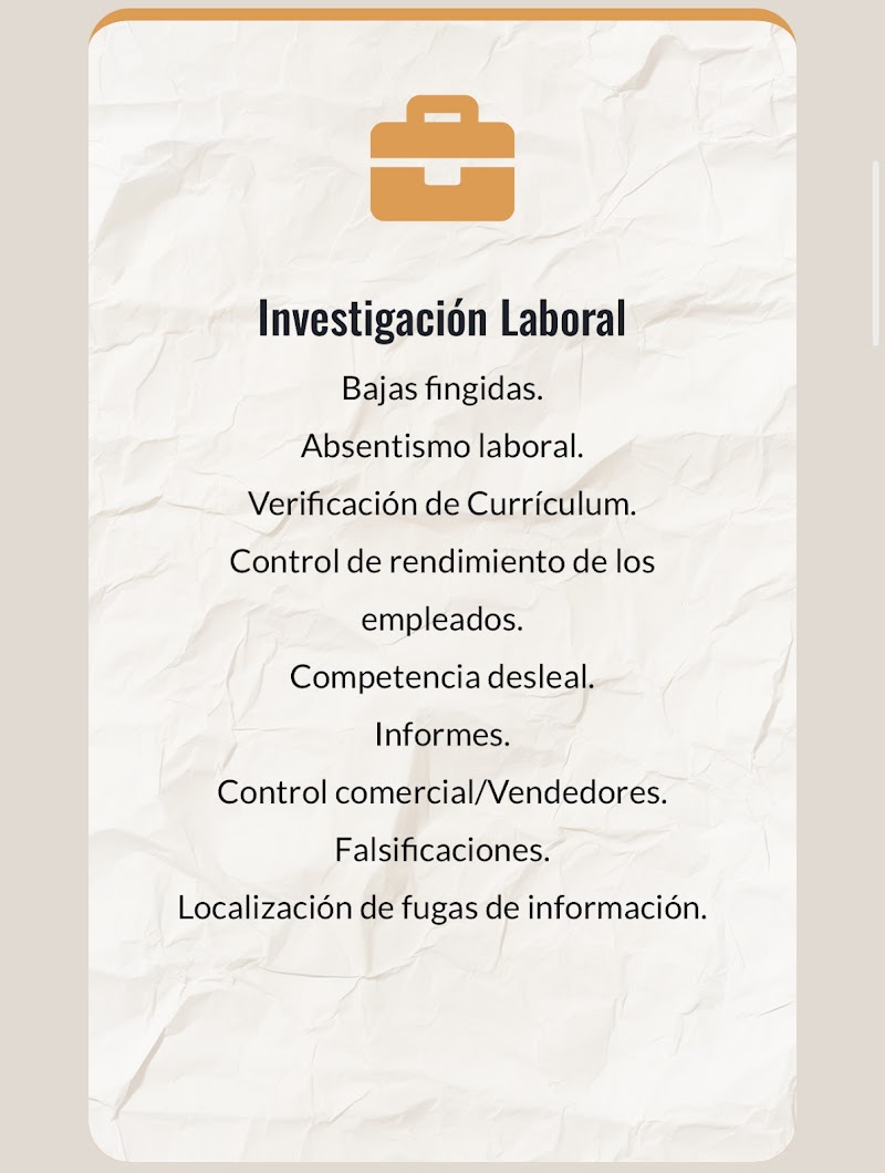 Imagen de negocio en Detective privado en Provincia de Sevilla