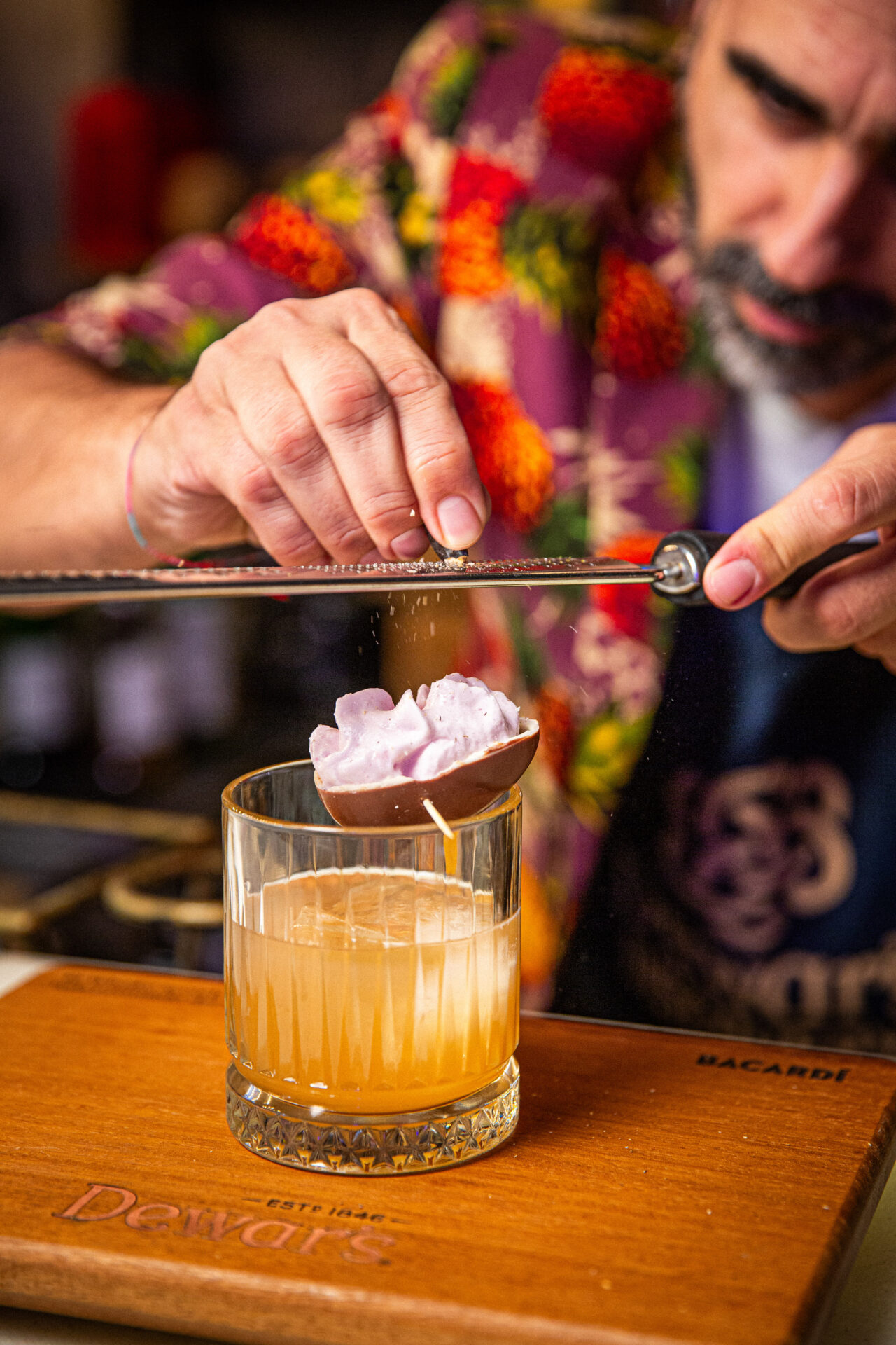 Fotografía coctelería Dewar's Bacardí dirección de arte — Arteria Studio Sevilla