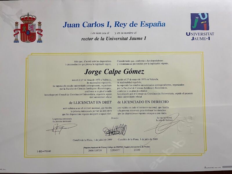 Imagen de Jorge Calpe & Cia | Abogados en Onda