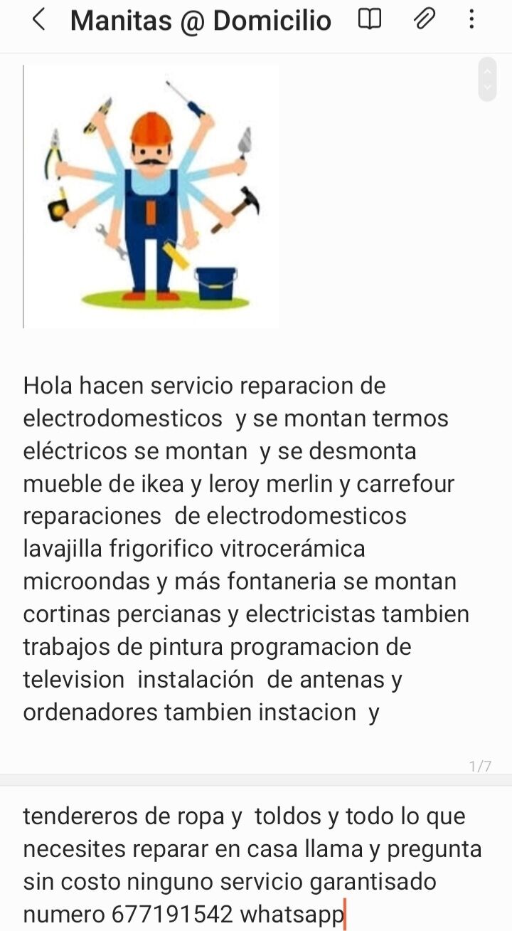 Imagen de negocio en Servicio de manitas en Huelva
