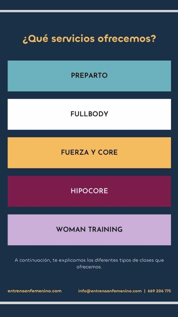 Imagen de Entrena en Femenino