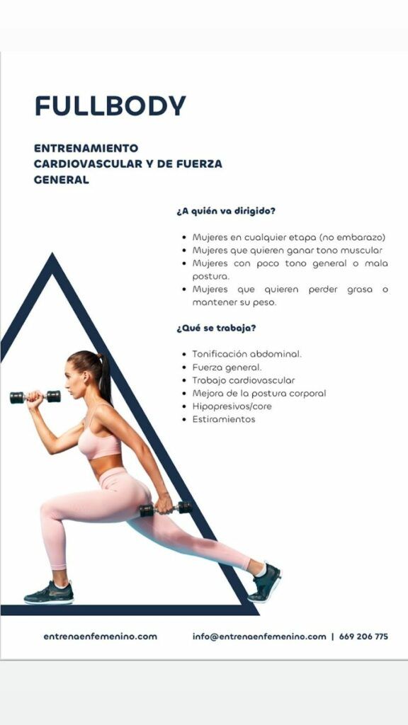 Imagen de Entrena en Femenino