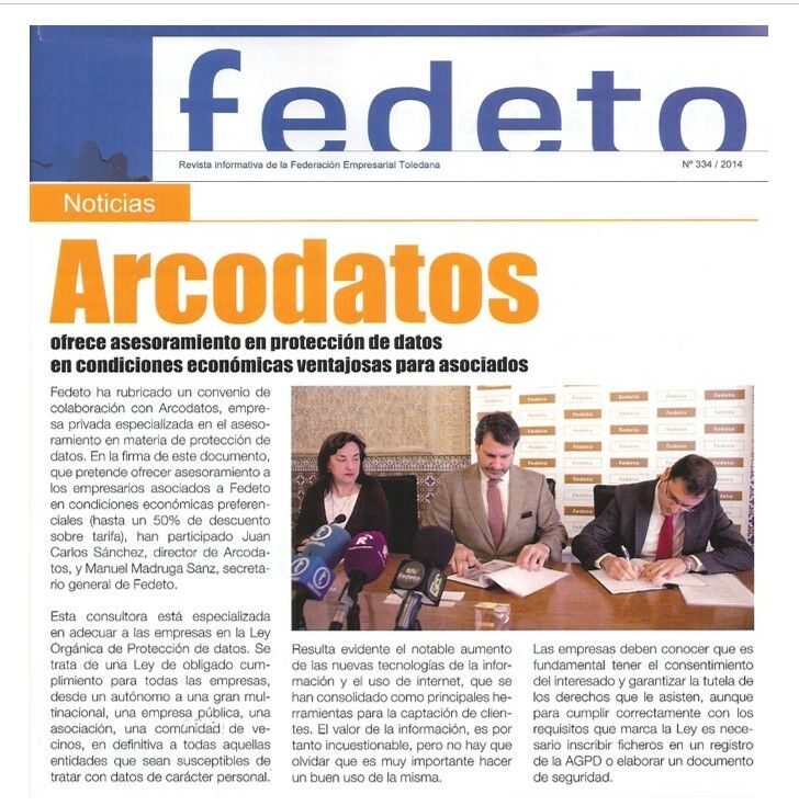 Imagen de negocio en Protección de datos en Provincia de Toledo