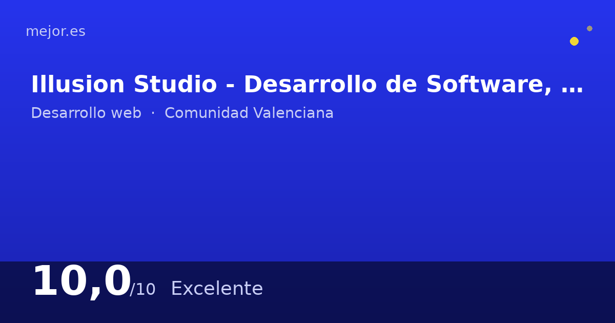 Illusion Studio – Desarrollo de Software, Aplicaciones Web a Medida y ...