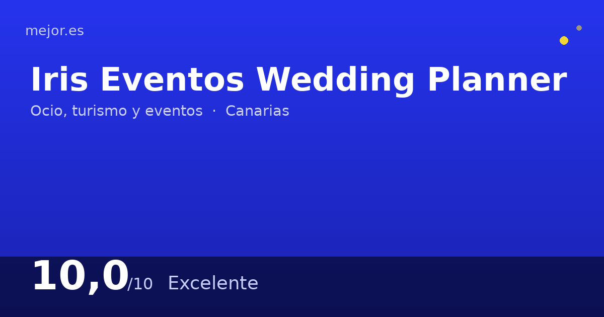 Iris Eventos Wedding Planner de Las Palmas de Gran Canaria - Mejor.es